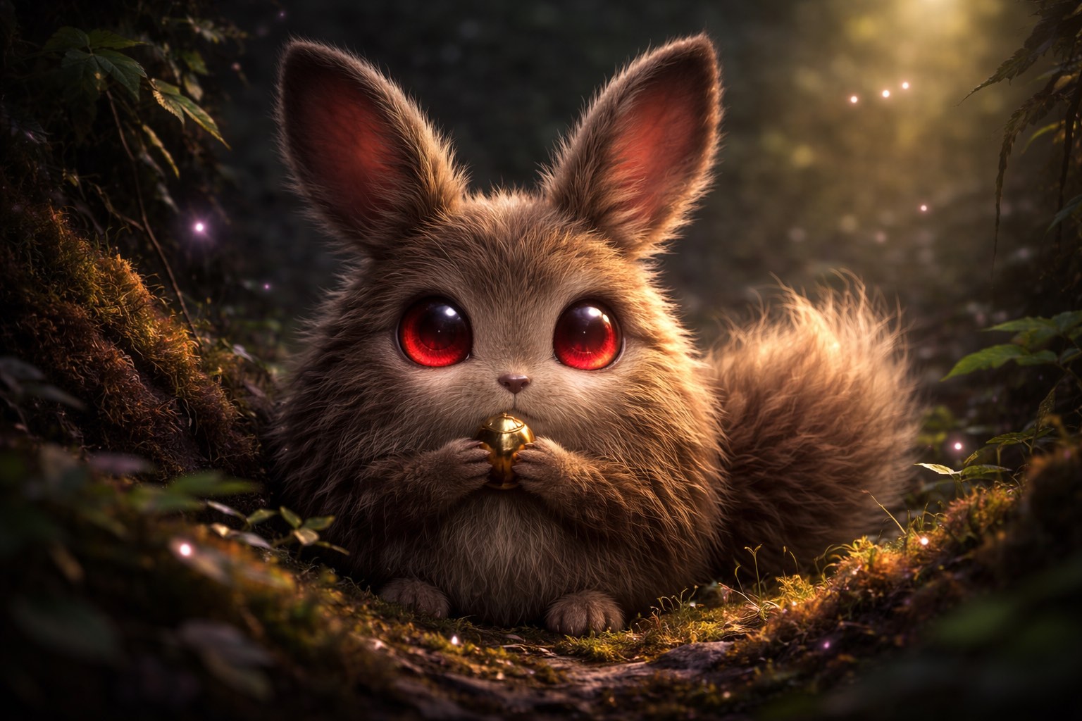 Lumari sind flauschige kleine Wesen im Unterholz